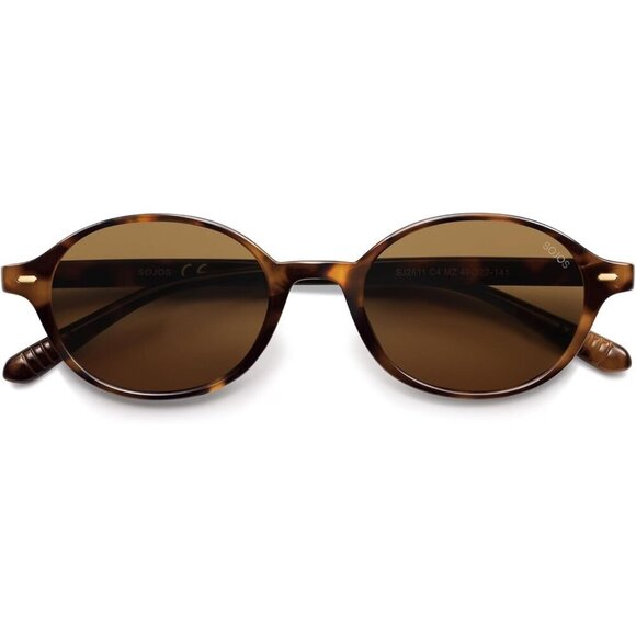 Oval Polarized Sunglasses Women Men Small Retro Narrow Round UV400 main image 4